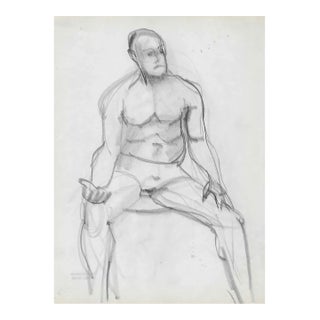 1950s Paul McCarron Muscular Male Drawing For Sale