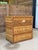 Contemporary Vintage Woven Rattan Three-Drawer Chest With Braided Trim and Brass Hardware For Sale - Image 3 of 11
