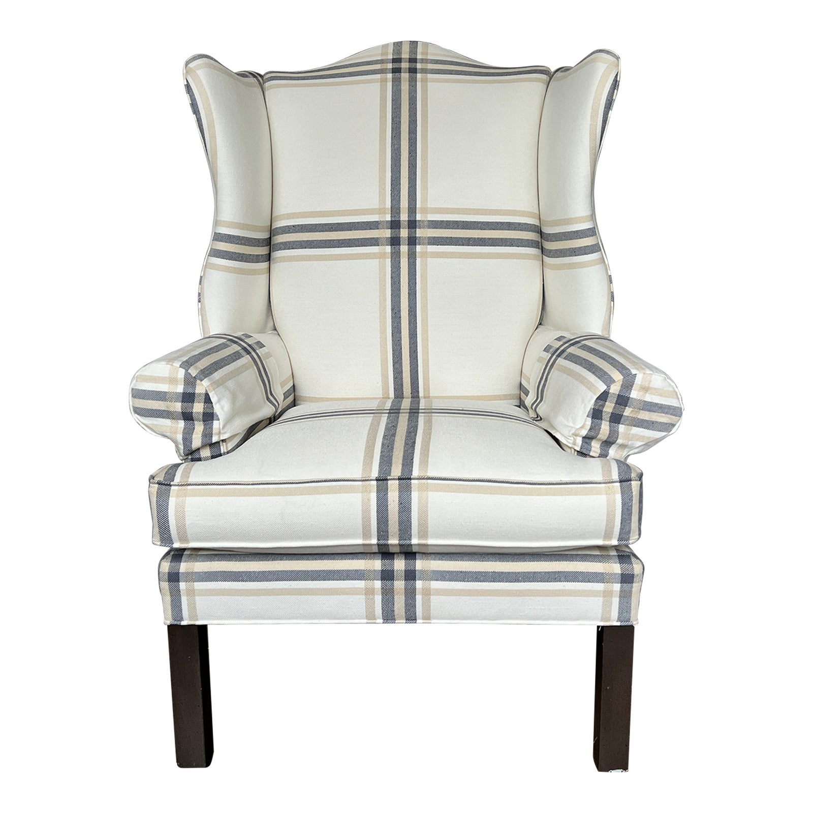 Ethan Allen Wing Back Chair Chairish