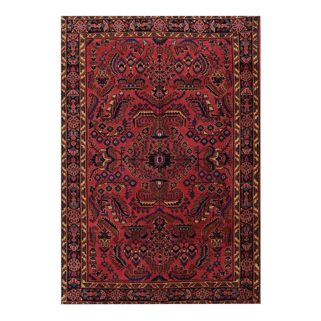 1920s Old Persian Mahal Area Rug 4’7″ X 7’0″ For Sale