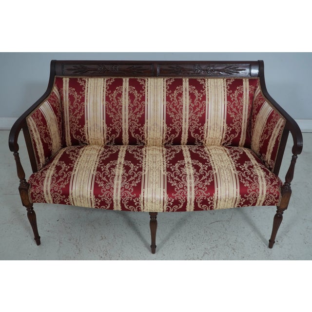 Age: Approx: 20 Years Old Details: Wheat Carved Details Carved Details High Quality Construction 18 C. Design Sheraton...