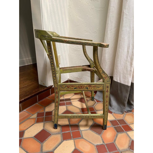 Mid 19th Century Painted Neoclassical Style Armchair, Italian Circa 19th Century For Sale - Image 5 of 10