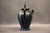Ceramic Large Art Nouveau Goat Figurine in Duck-Blue Glazed Stoneware with Drips by Léon Pointu for Saint-Amand-en-Puisaye, 1920s For Sale - Image 7 of 10