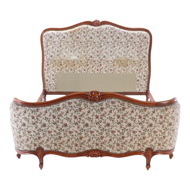 French Louis XV Style Upholstered Bed With Curved Footboard C 1930 ...