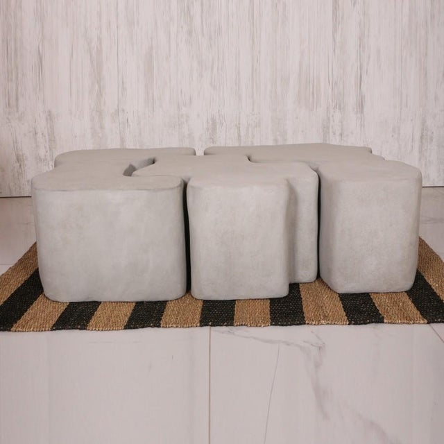 Sawa Gray Concrete Coffee Table For Sale - Image 6 of 8