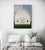 White North of Eden by Justin Wheatley | Acrylic on Canvas White Barn With Green Field For Sale - Image 8 of 11