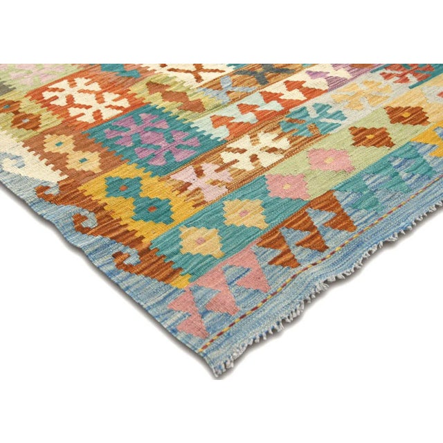 Contemporary Contemporary Afghan Maimana Kilim Rug For Sale - Image 3 of 6
