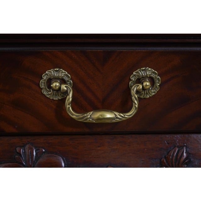Wood Wellington Hall Ball & Claw Mahogany Console Table For Sale - Image 7 of 12