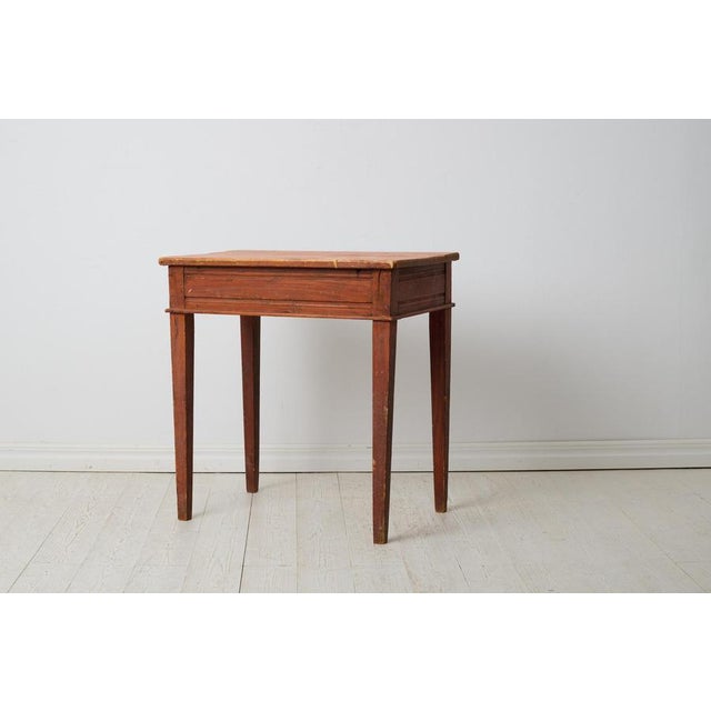 Small Antique Swedish Country House Table with Drawer For Sale - Image 6 of 11