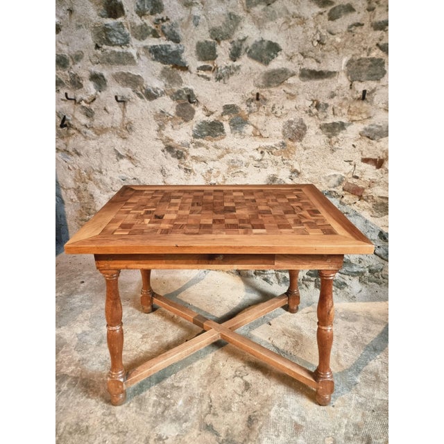 Wood French Walnut Writing Table with Drawer, 1920s-1930s For Sale - Image 7 of 17