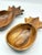 Set of 2 Vintage Hand Carved Pineapple Wood Bowls For Sale - Image 4 of 5