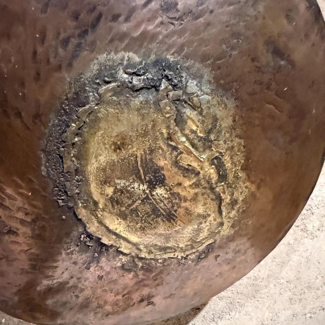 Antique Sauté Pan Copper and Brass Cookware Style Dh & M For Sale - Image 9 of 10