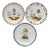 Late 20th Century French Faience "Voyage Dans Les Airs" Hot Air Balloon Plates - Set of 3 For Sale