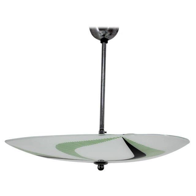 Vintage Glass Pendant Lamp, 1980s For Sale - Image 9 of 9