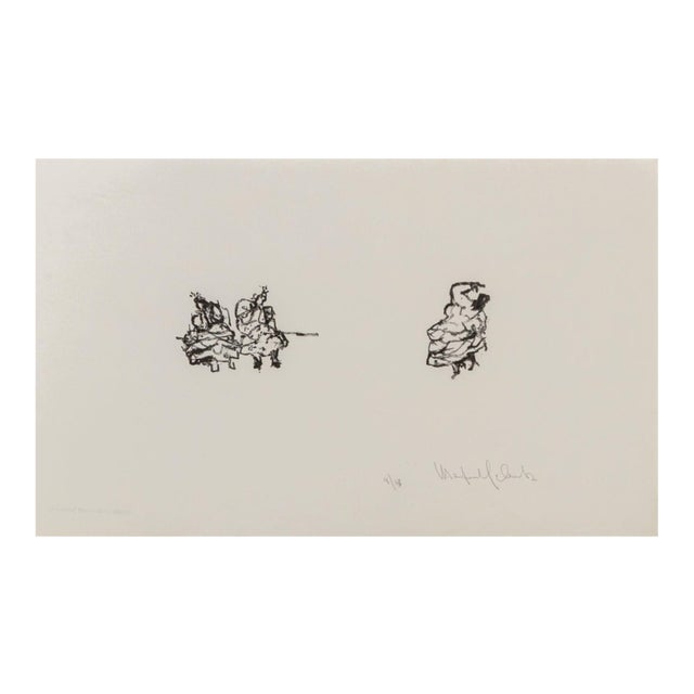 Manfred Schwartz the Flamenco Dancers Lithograph For Sale