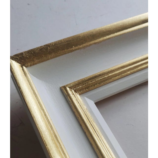 2020s White and Gold Wooden Frame For Sale - Image 5 of 5