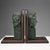 Bronze and Wood Bookends, Set of 2 For Sale - Image 4 of 11