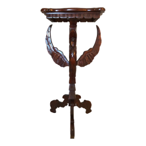 Vintage Carved Winged Dragon Pedestal or Plant Stand