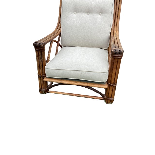 Heywood-Wakefield Rare Signed Heywood Wakefield Living Room Set With Sofa and Two Lounge Chairs For Sale - Image 4 of 12