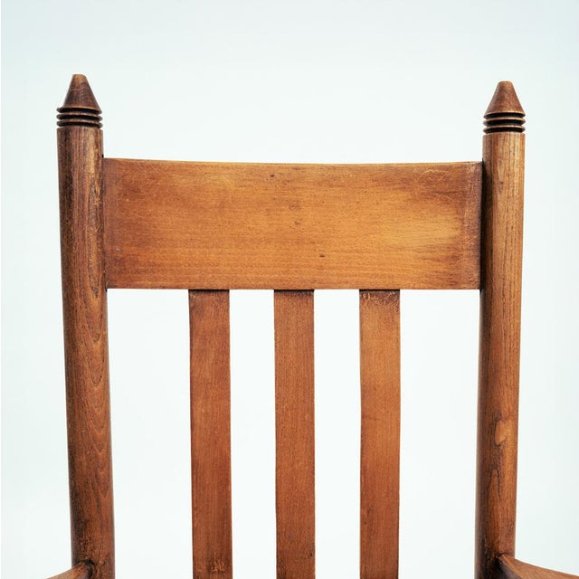Art Deco Amsterdam School Side Armchair with Straw Seat, the Netherlands, 1930s For Sale - Image 14 of 18