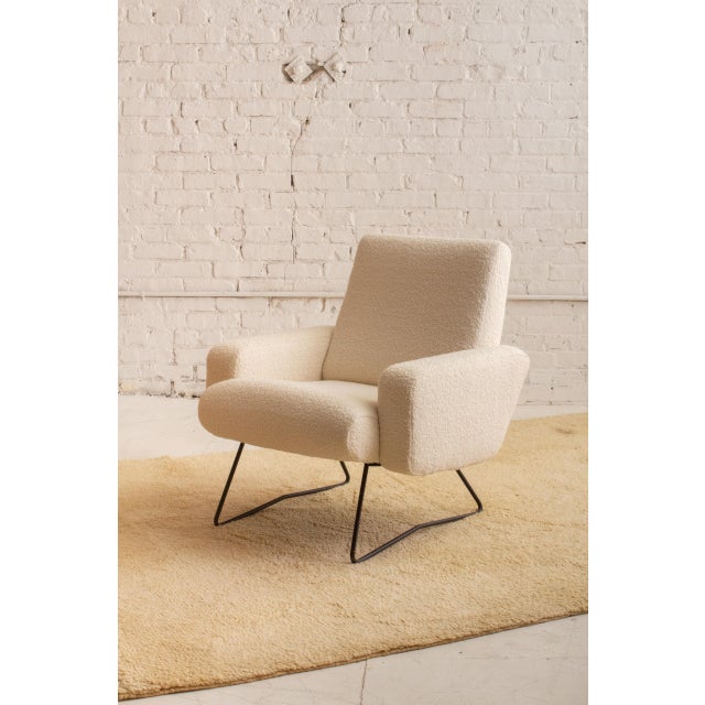 Geneviève Dangles 1950s Geneviève Dangles & Christian Defrance Armchair For Sale - Image 4 of 11