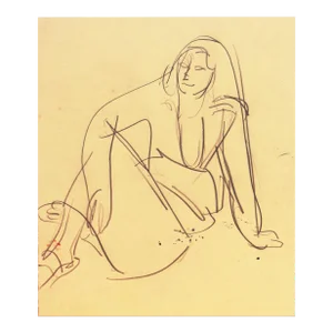 'Woman Seated' by Victor Di Gesu, Paris, Louvre, Académie De La Grande Chaumière, Los Angeles County Museum of Art, San Francisco Art Association