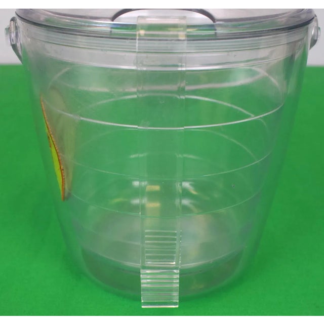 Late 20th Century Myopia Hunt Club Tervis Tumbler Ice Bucket With Handle, Lid & Tongs For Sale - Image 4 of 7