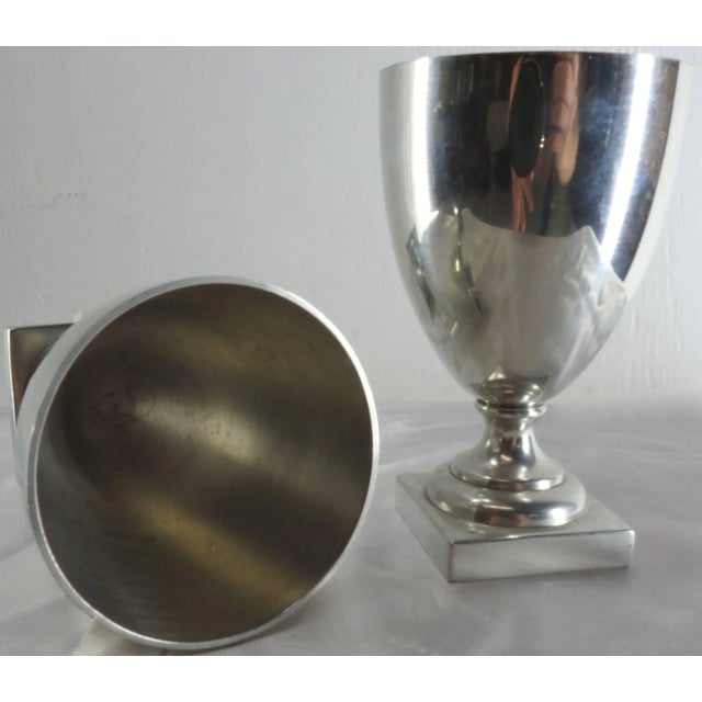 Metal Williamsburg Shirley Pewter Pair of Goblets For Sale - Image 7 of 10