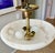 1970s French Directoire Style Alabaster Flushmount Ceiling Light For Sale - Image 12 of 16