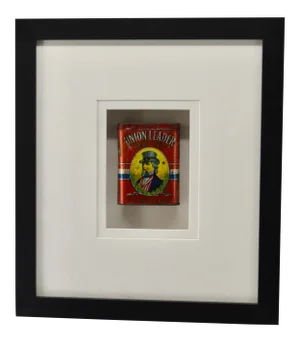 Late 20th Century Vintage Uncle Sam Patriotic Tin, Framed, Americana