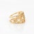 Mid 20th Century Repossi Diamond Love Script 18k Yellow Gold Band Ring Size 6 For Sale - Image 4 of 7