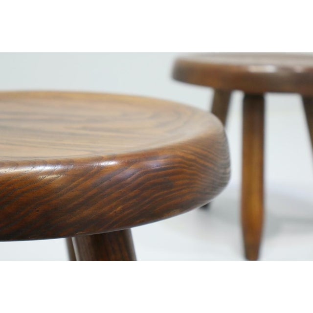 Vintage Low Stools by Charlotte Perriand, 1960s, Set of 2 For Sale - Image 11 of 14
