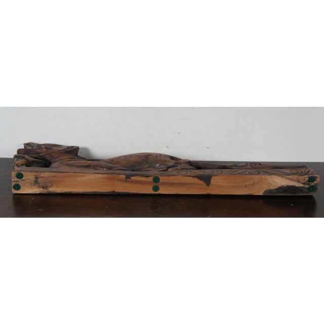 19th Century Antique Chinese Rosewood Carved Dragon Serpent Sculpture For Sale - Image 5 of 13