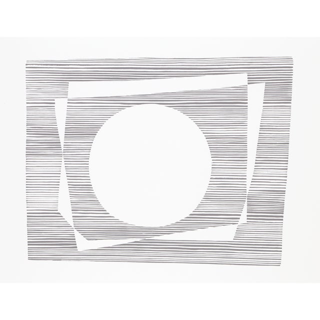 Artist: Josef Albers, German (1888 - 1976)<br>Title: White Circle - P1, F7, I2 <br>Portfolio: Formulation:...
