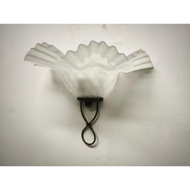 Brown Rustic Wall Sconce, 1980s For Sale - Image 8 of 8