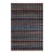 Boho Chic Black/Blue High Low Wool Rug - 2'10'' X 5'1'' For Sale
