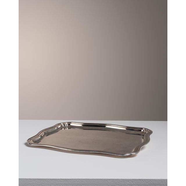 20th Century Italian Silver-Plated Tray For Sale In Greensboro - Image 6 of 15