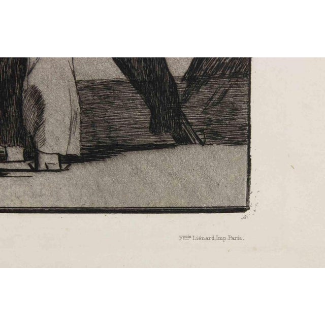 Hollywood Regency Francisco Goya, What a Warrior!, 1877, Etching For Sale - Image 3 of 4