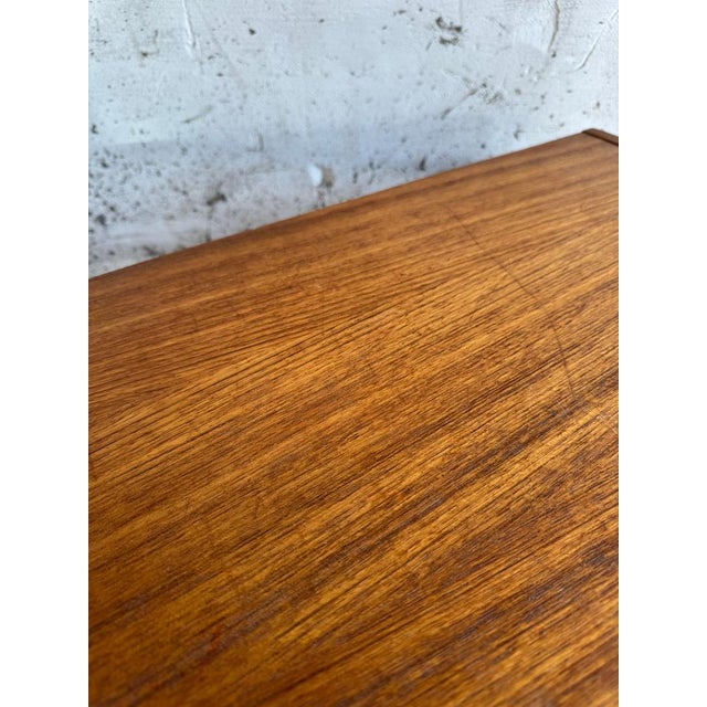 Wood Low Danish Sideboard in Teak from Millenium Design For Sale - Image 7 of 11