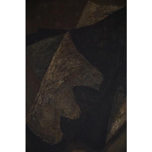 Danish Artist, Abstract Composition, 20th Century, Oil Pastel Painting For Sale - Image 9 of 18
