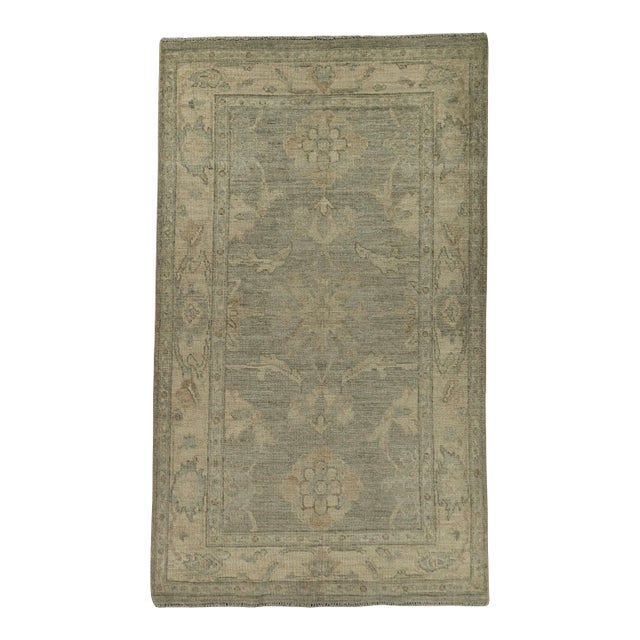 Oushak Rug 3'1" x 5'3" #21358 For Sale