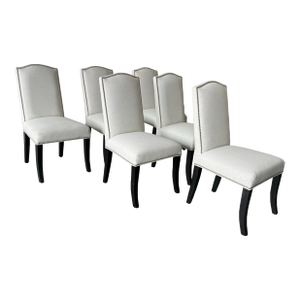 Sole Designs Allison Camelback Dining Side Chairs, Set of Six
