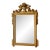Italian Gold Leaf Wall Mirror With Hand-Carved Beechwood Frame For Sale