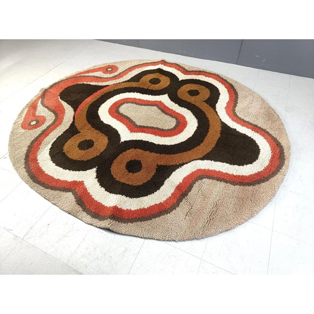 Textile Large Modernist Rug, 1970s For Sale - Image 7 of 7