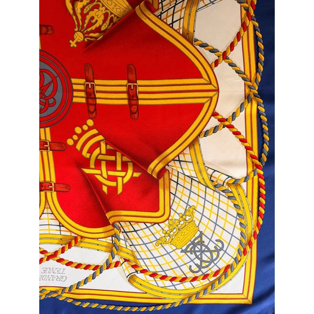 Hermès Grande Tenue 1998 Silk Scarf Designed by Henri D’Origny For Sale - Image 9 of 12