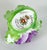 Ceramic Vintage English Bone China Rose Motif Place Card Holders, Set of 6 For Sale - Image 7 of 9