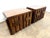 Brown Pair of Lane Staccato Brutalist Walnut Nightstands or End Tables, 1970s For Sale - Image 8 of 16