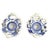 Japanese Jeweled Porcelain Chrysanthemum Inkwells, 1880, Set of 2 For Sale - Image 9 of 15