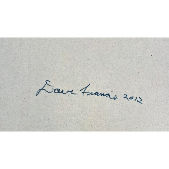 Homage - Van Gogh - Abstract Expressionist Composition in Acrylic on Canvas by Charles David Francis For Sale - Image 4 of 5