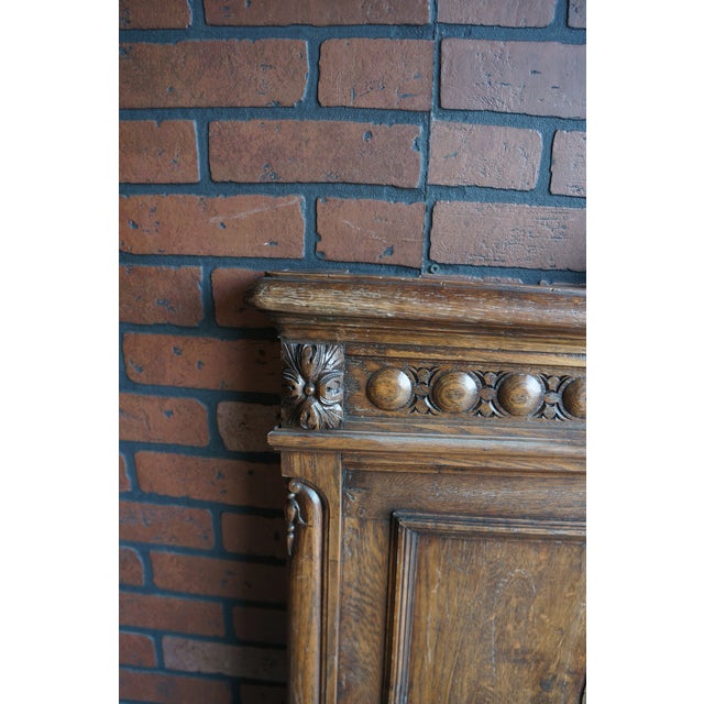 French Antique French Oak Headboard ~ Wall Decor For Sale - Image 3 of 6